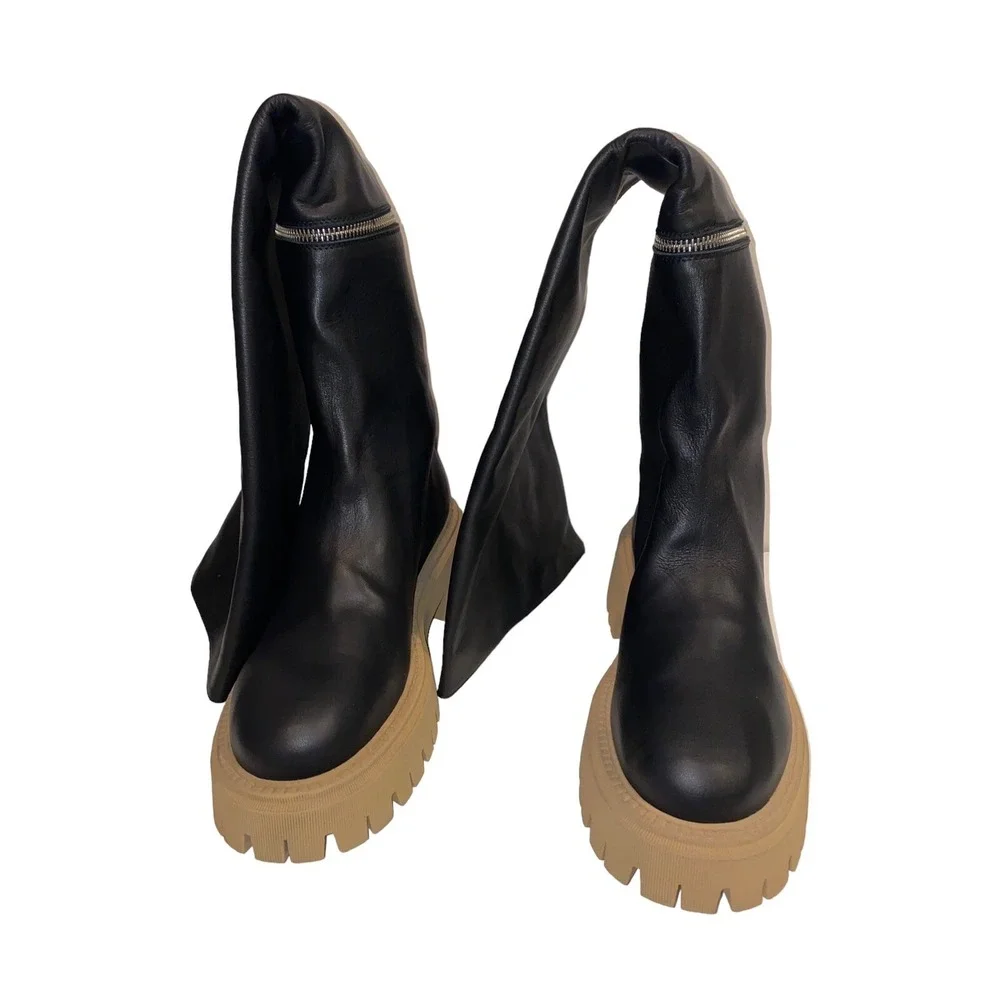 Free People Ziggy Zip Off OTK‎ Convertible Black Boots Women US 10/ EU 40 NEW